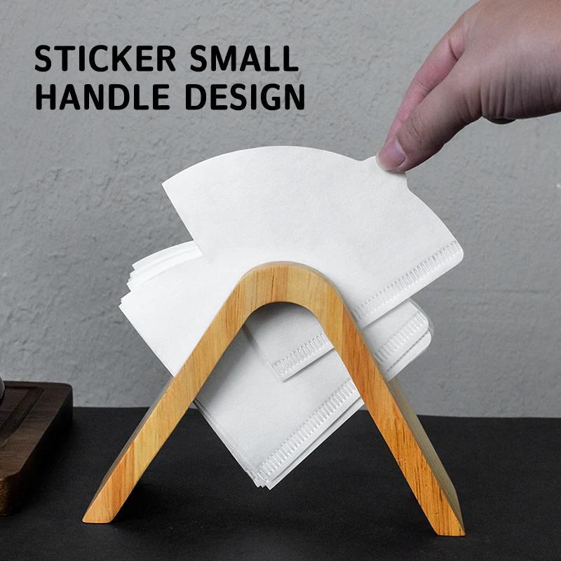 Фильтровальная бумага для кофе, одноразовые фильтры для заваривания кофе, натуральные бамбуковые волокна, 100 шт., для бариста, заваривания кофе