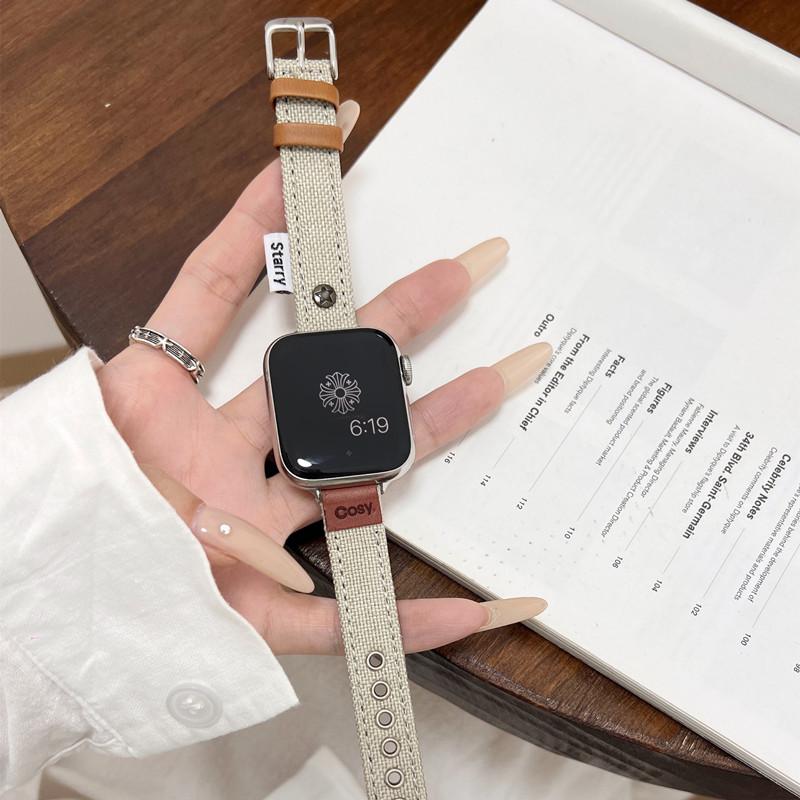Ремешок для часов Apple Watch 46/42/44/45/49 мм 38/40/41 мм из искусственной кожи, модный ремешок для часов серии Ultra2 Se 10/9/8/7/6/5/4/3/2/1