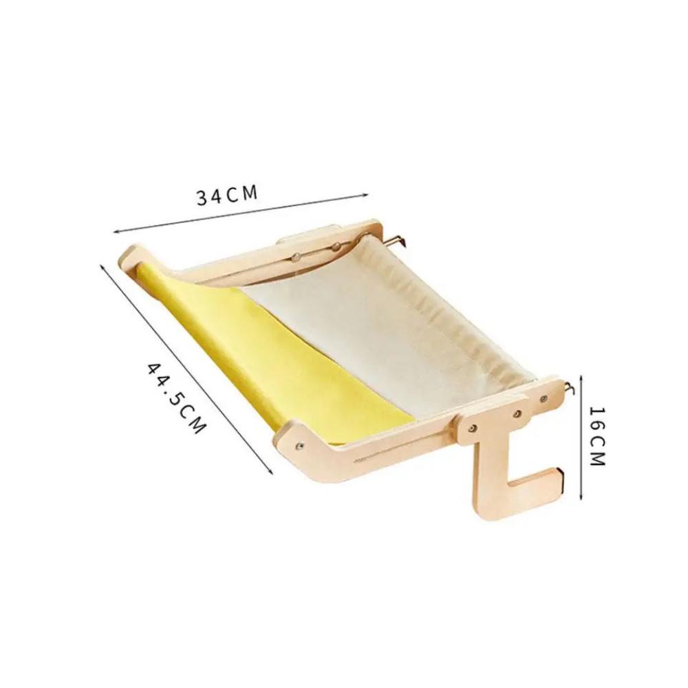Hanging Wooden Cat Hammock, Sofa House Furniture, Indoor Cozy Sunny Seat, Window Drawers, Chair Backs, Bedside Cat Sleeping Bed