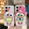 Мягкий силиконовый чехол с рисунком из мультфильма для Samsung A55 S24 Xiaomi Redmi Note 13 Pro 13C iPhone 15 Huawei Honor Realme Camera Защитный противоударный чехол