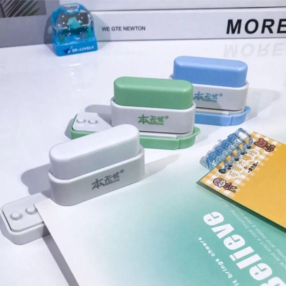 Дырокол для бумаги на 5 отверстий, пластиковый стандартный дырокол, портативный мини-дырокол для ручного счета