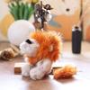 Doll Pendant Keychain Lion Shape Plush Doll Lightweight Key Holder