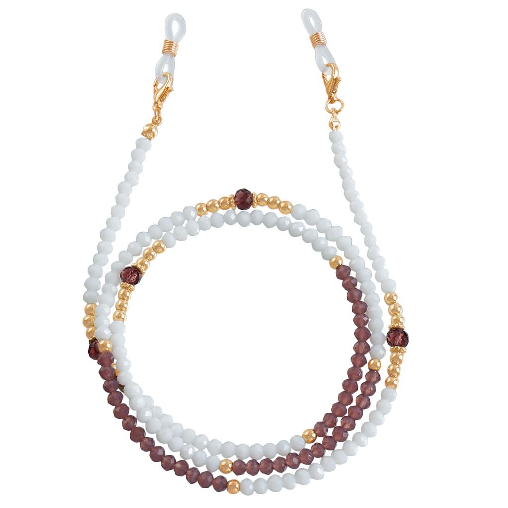 Цветная шпинель, бусины для очков, цепочка для маски, зеленая цепочка для женщин, шейный переносной шнурок, цепочка для наушников, защита от потери