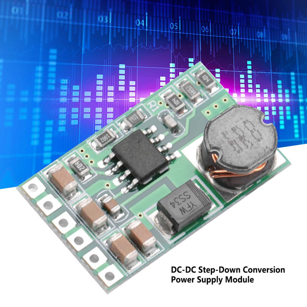 Модуль питания DC-DC понижающего преобразователя напряжения (3.7V)