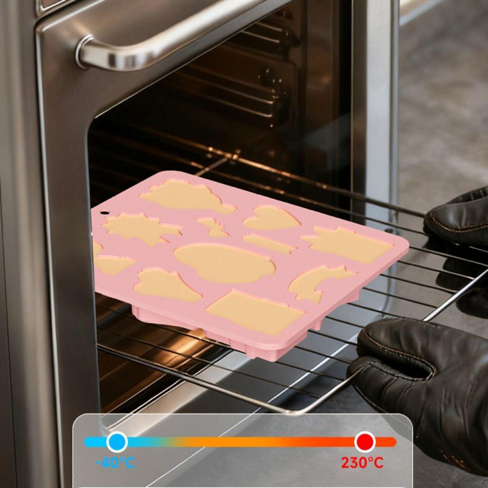 Food Grade Silicone Dessert Mold Flexible Chocolate Mold Stylish Mother's Day Baking Mold Pudding