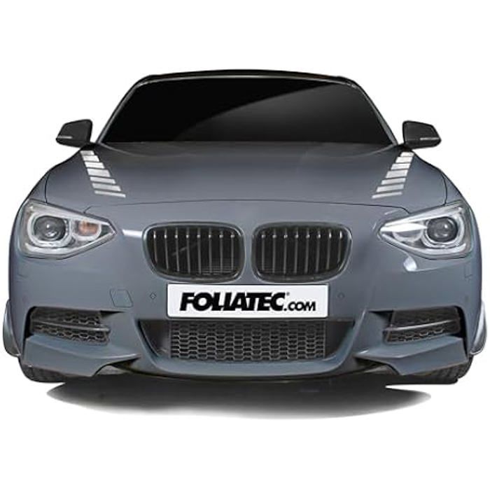 Autocollant Pour Voiture - FOLIATEC - Shades - Argenté Chromé Mat - 9 X 77 Cm - Résistant Aux Intempéries