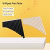 18 трубок Pan Flute Pan Pipes Pan Pipes Pan Pipes с мундштуком Духовой инструмент для студентов-новичков
