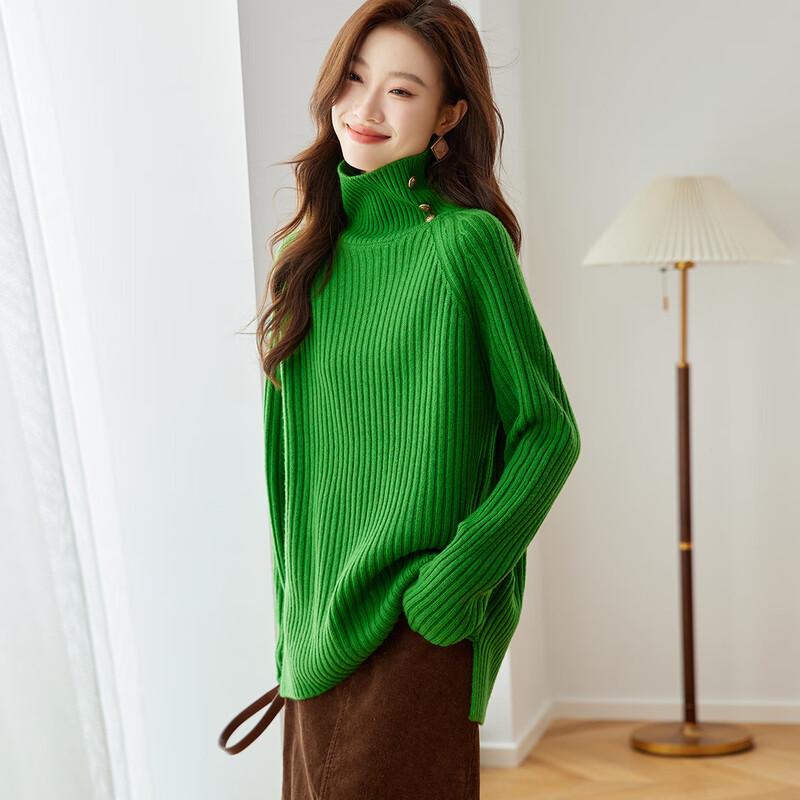 Srcr Women's Pure Wool High-Neck Sweater