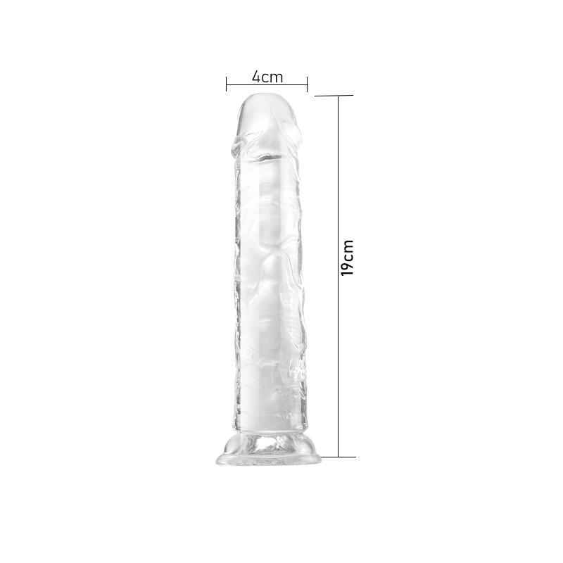 MoDi Реалистичный дилдо для женщин, начинающий, прозрачный дилдо с прочной присоской, игра без рук для взрослых, секс-мастурбатор для точки G