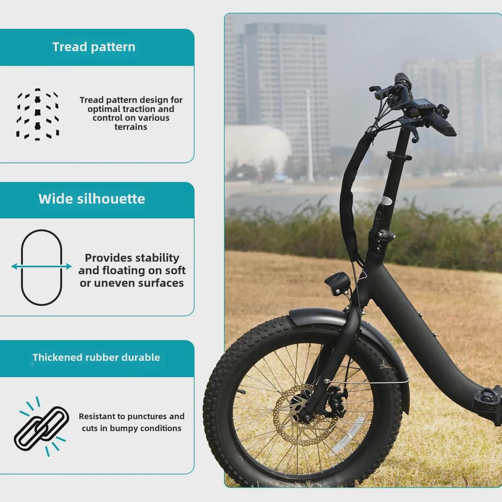 20-дюймовая толстая шина с защитой от проколов для снегоходов и квадроциклов по бездорожью – вакуумное расширение аксессуаров