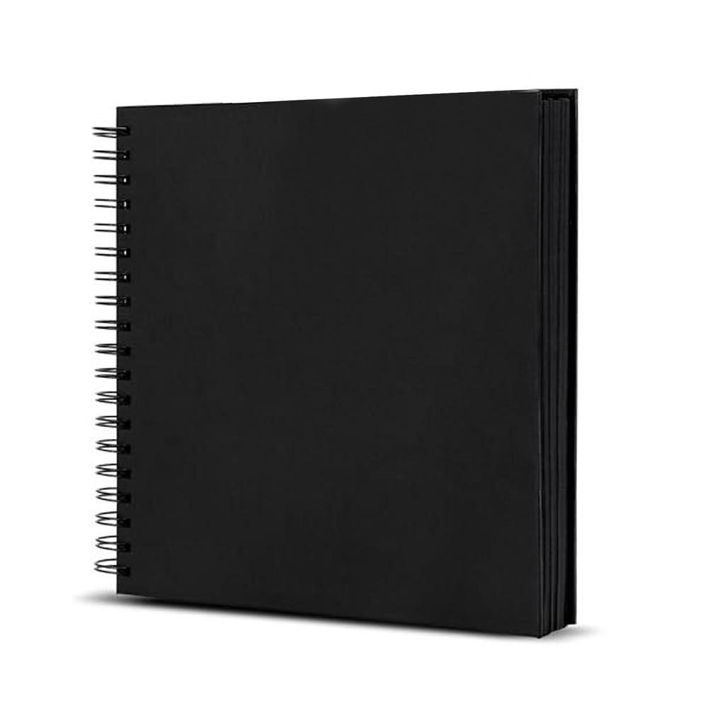 DIY Anniversary Scrapbook Photo Album Thick Paper Memory Book with 80 Pages Spirals Binding for Handmade Craft Projects