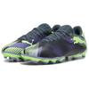 Puma Future Play 7 FG AG Пакет Lights Out Унисекс Кроссовки Черный Серый-Небо Электро-Фиолетовый 107939-03