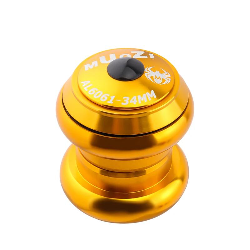 MUQZI 1 1/8" 34MM Headset For 28.6mm Threadless Straight Tube Fork MTB Road Bike Semi Integrated Internal 34MM Headset