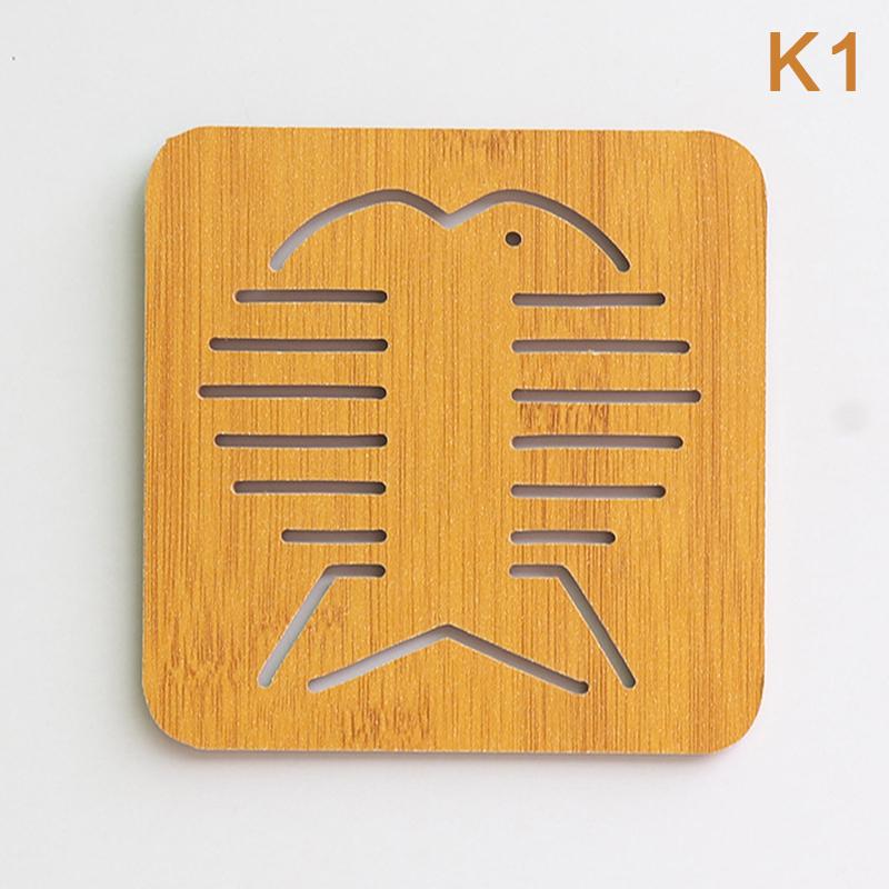 Полая деревянная подставка под стакан для кухонной посуды изоляционные коврики утолщенные противоожоговые противоскользящие коврики для сковороды, миски и тарелок