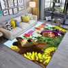 Russian animation Masha and the Bear Fairy Tale Cartoon Carpet Soft Home Living Room Bedroom Door Mat Outdoor Picnic Ground Mat rug T8