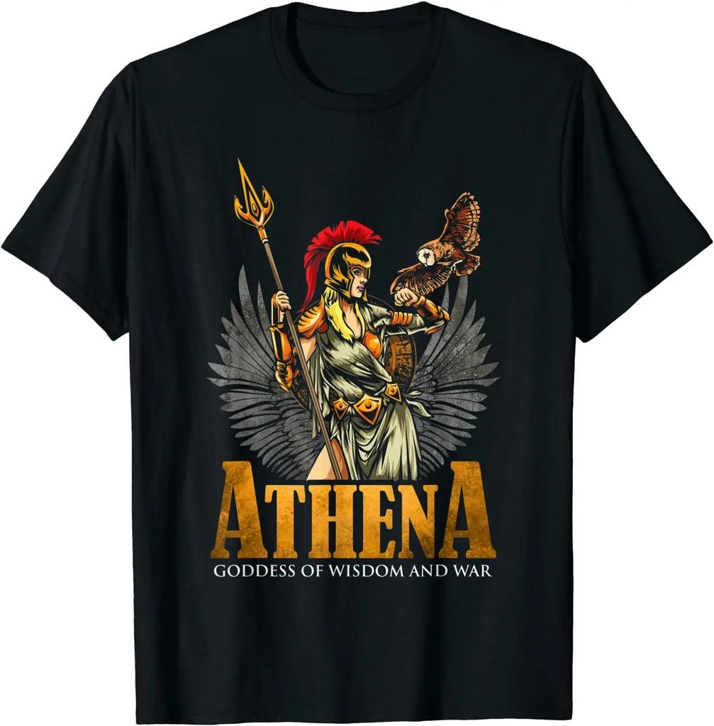 Athena Goddess Ancient Greek Mythology Gods and Monsters TShirt Summer Cotton Short Sleeve ONeck Unisex T Shirt New S3XL