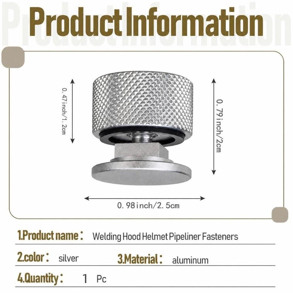 1PC Knurled Grip Welding Helmet Fastener Headgear Fastener Screw Welding Helmet Repair