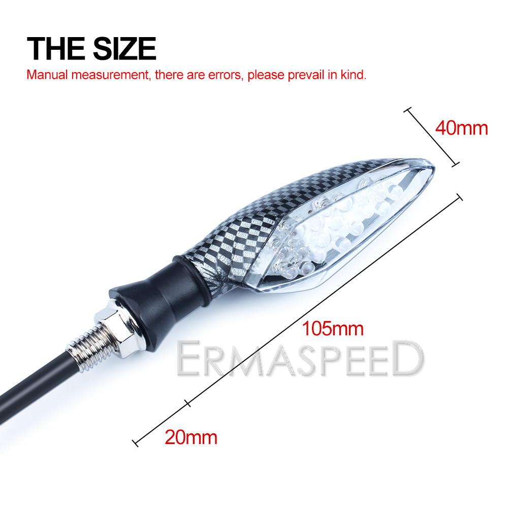 16 Янтарных светодиодных указателей поворота, мигалок, универсальных для мотоциклов, спортивных уличных гонок, велосипедов, скутеров, мото