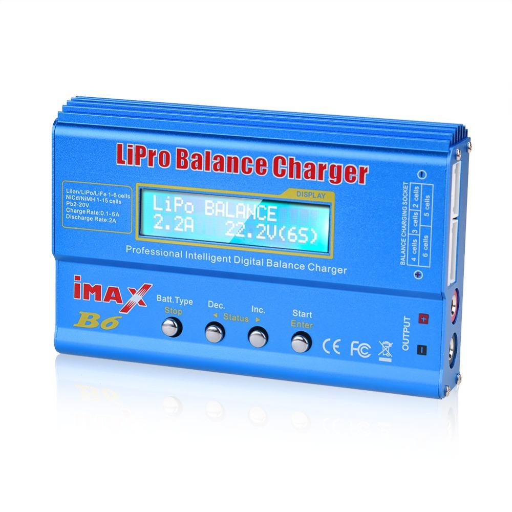 IMAX B6 80 Вт зарядное устройство для аккумуляторов Lipo NiMh Li-ion Ni-Cd цифровое RC Lipo зарядное устройство + адаптер 15 В 6 А балансировочное зарядное устройство разрядник