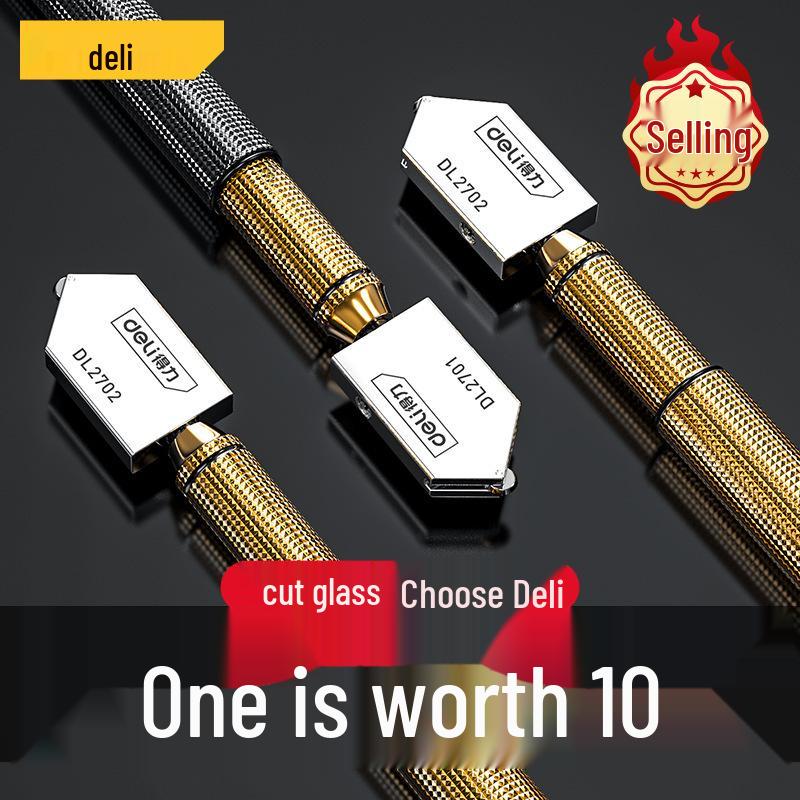 Стеклорез Deli Diamond: Прецизионный инструмент для толстого стекла и керамической плитки