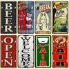 Beer Cafe Drink Coffee Poster Metal Sign Retro Tin Sign Plaque Home Vintage Wall Decor Art For Bar Pub Club Man Cave Decoration