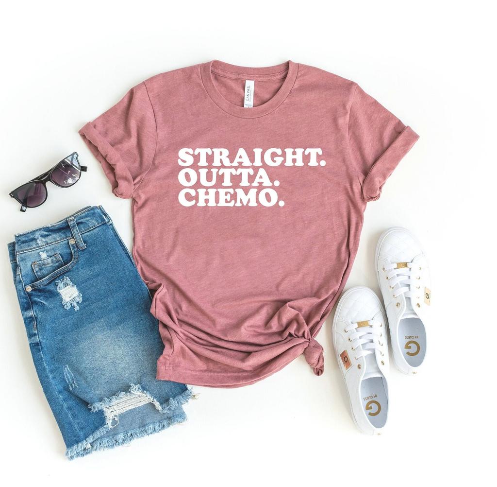 Straight outta chemo shirt, gift for cancer fighter, cancer fighter shirt, stronger than cancer shirt, keep fighting cancer awareness shirt