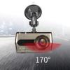 4-дюймовый видеорегистратор спереди и сзади с двойной записью HD 1080p, видеорегистратор ночного видения, большой широкоугольный угол обзора 170 °, обнаружение движения, датчик G заднего вида, парковка Mo