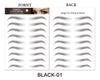 Brow Sticker 4D Hair Like Eyebrows Makeup Waterproof Eyebrow Tattoo Sticker Long Lasting Natural Fake Eyebrow Stickers Cosmetics