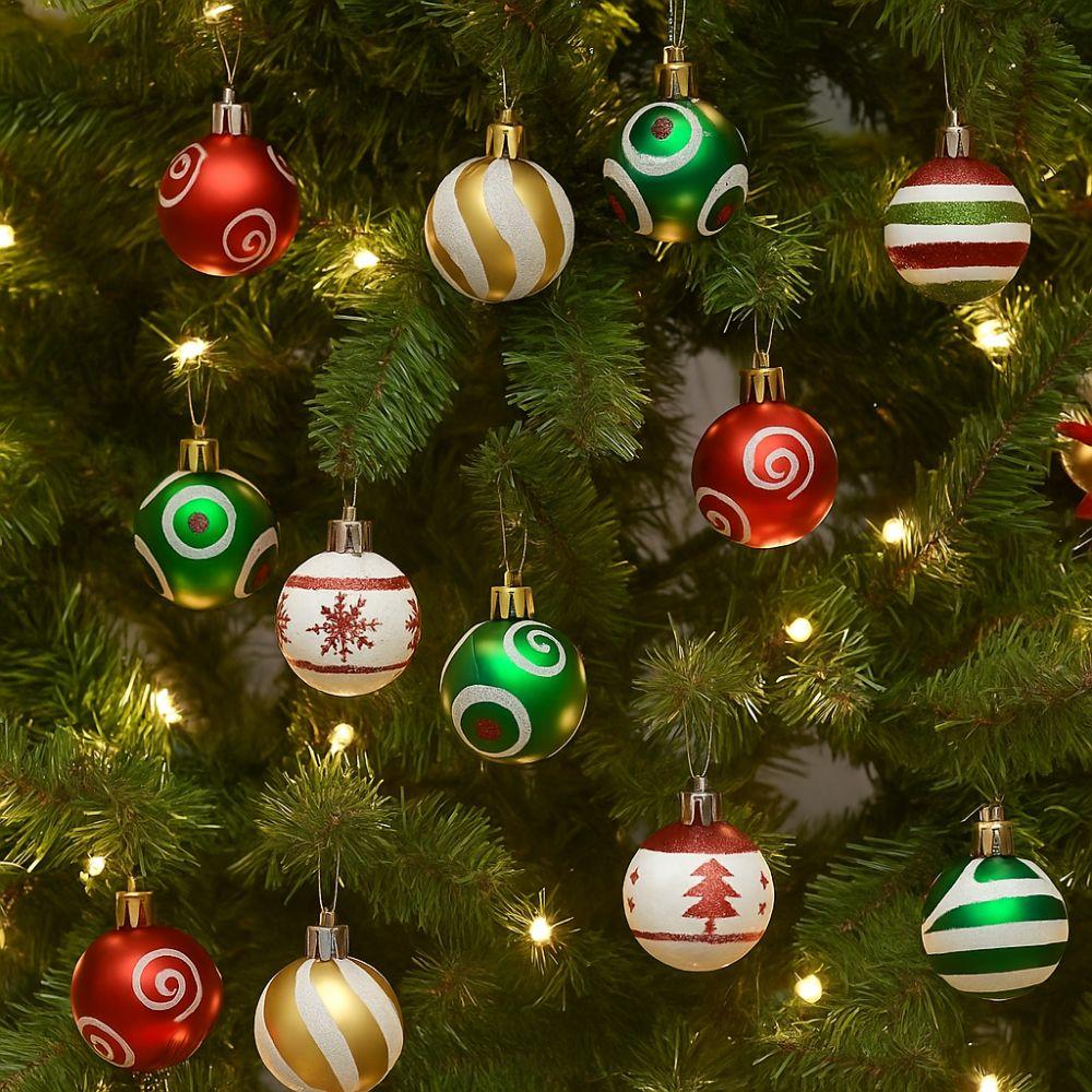 Shatterproof Christmas Hanging Ball Electroplated Christmas Baubles Photographic Props