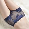 14 Color Women Ultra-thin Lace Panties Mid Waist Breathable Sexy Lingerie Europe Plus Size Briefs Abdomen Hip Lift Knickers