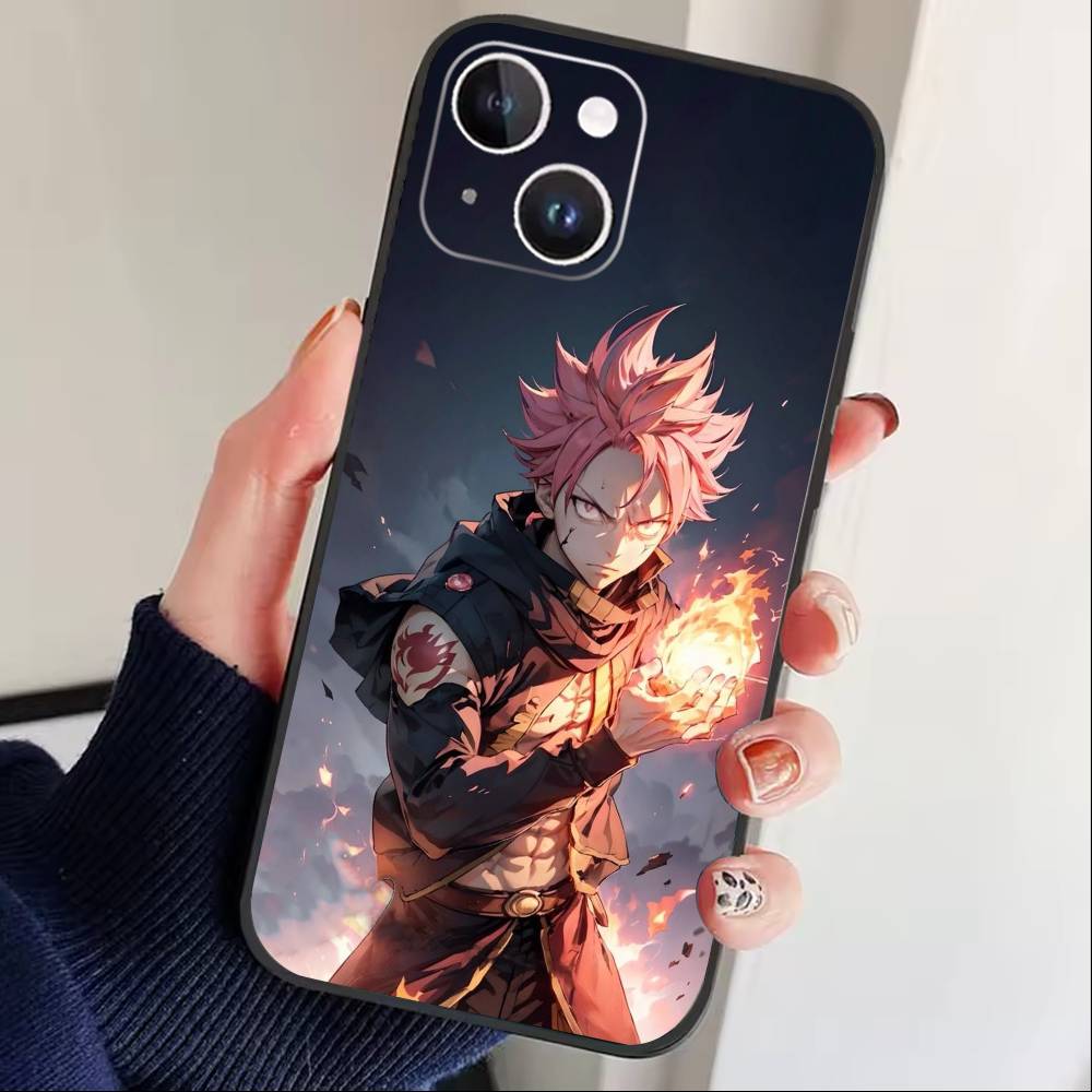 ЧЕХОЛ ДЛЯ ТЕЛЕФОНА ANIME S-FAIRY TAIL Для iPhone17,16,15,14,13,12 Plus,Max Мягкий Силиконовый Черный Чехол