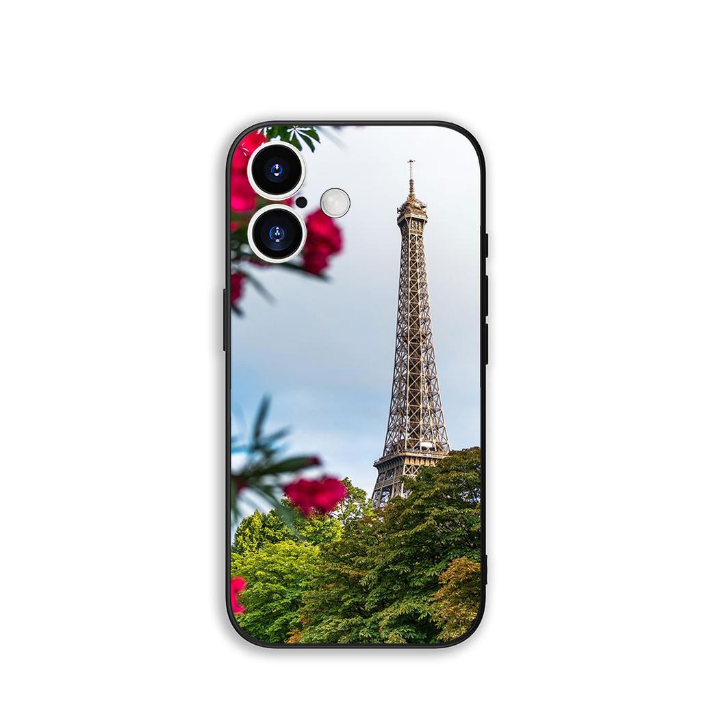 Phone Cover Love Paris Eiffel tower pink Casing for Apple iPhone 17 16 11 Pro XS Max XR 6 7 8 Plus + 16E SE 2020 Air 5 8+ Case