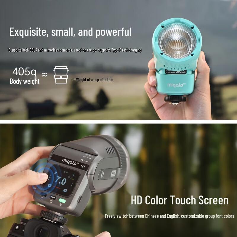 JINBEI H1 Round Head LED Speedlight for Sony