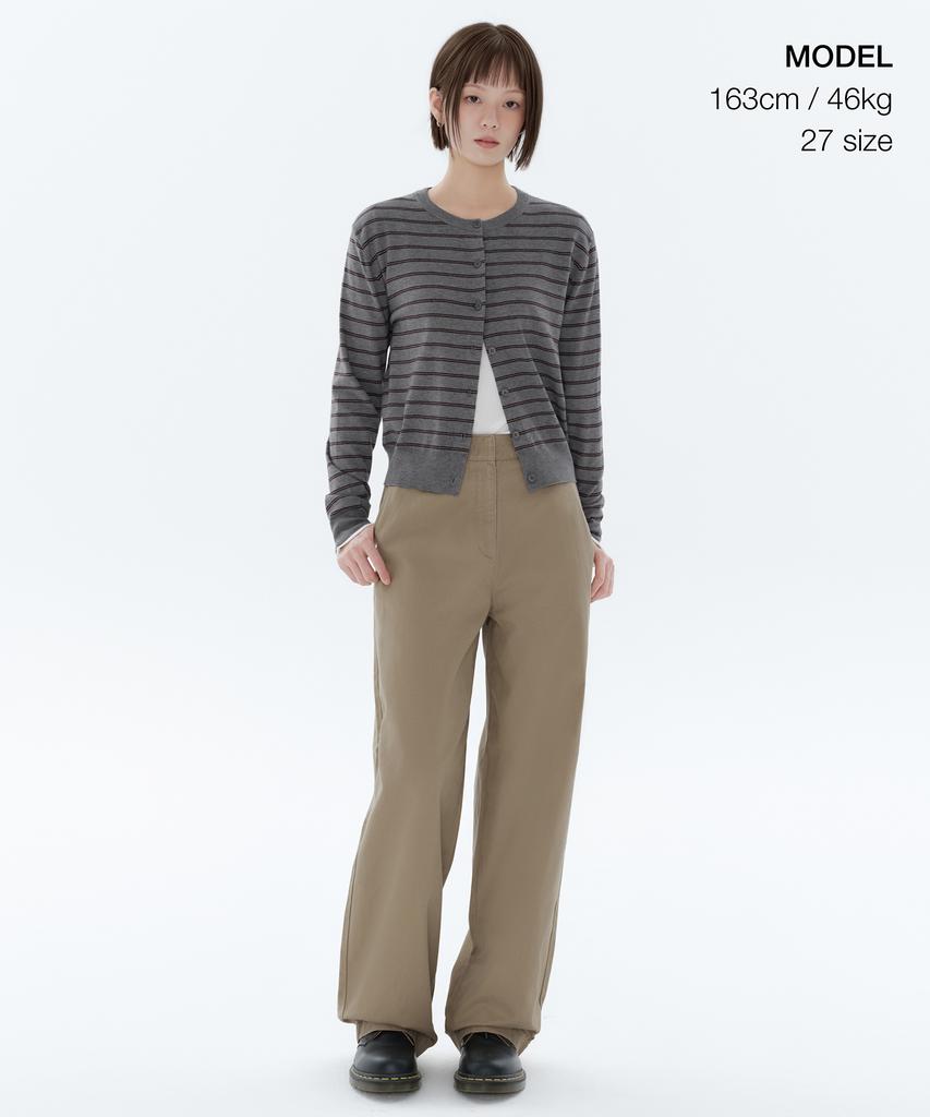 MUSINSA STANDARD WOMAN Женские широкие брюки чинос [Бежевый]