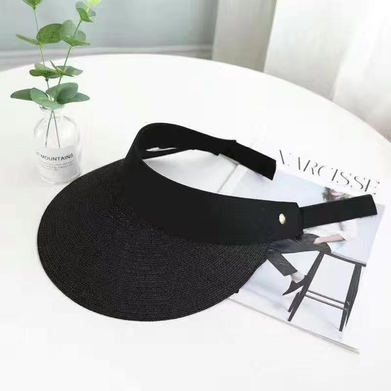 Волшебная лента-панама, женская соломенная шляпа, пустой топ, летняя шляпа, защита от солнца, спорт на открытом воздухе, рыбалка, пляжная кепка, элегантная уличная кепка