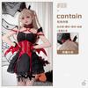 Halloween Costume Adult Diablo Goth Maid Costume Sexy Imp Anime Cosplay Bat Costume