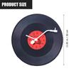 Musical Black Record Wall Clock For Art Wall Music Room Decorations