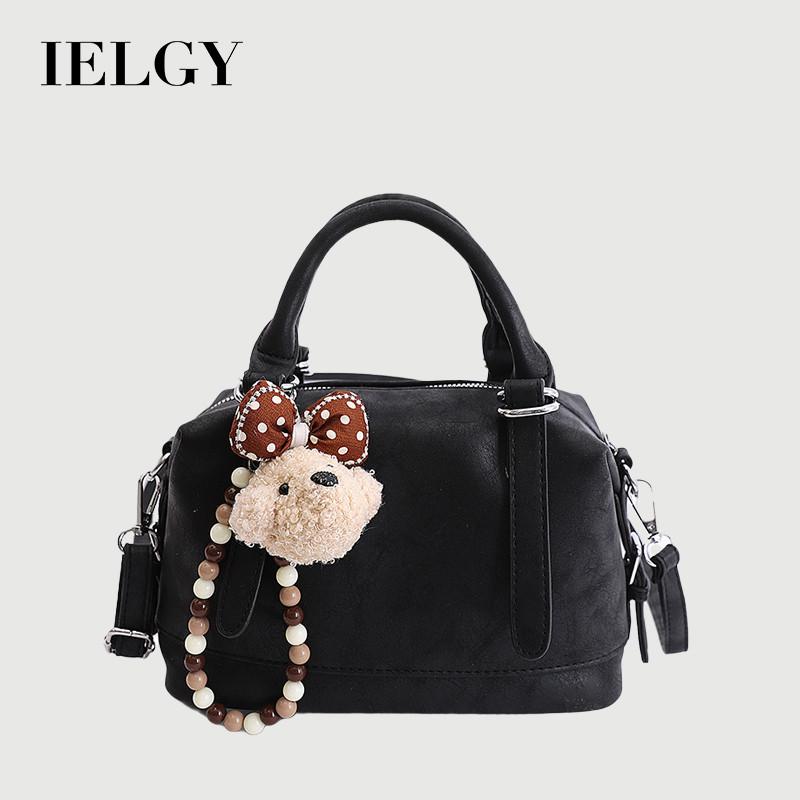 IELGY Ladies Messenger Bag Retro All-Match Portable Boston Bag