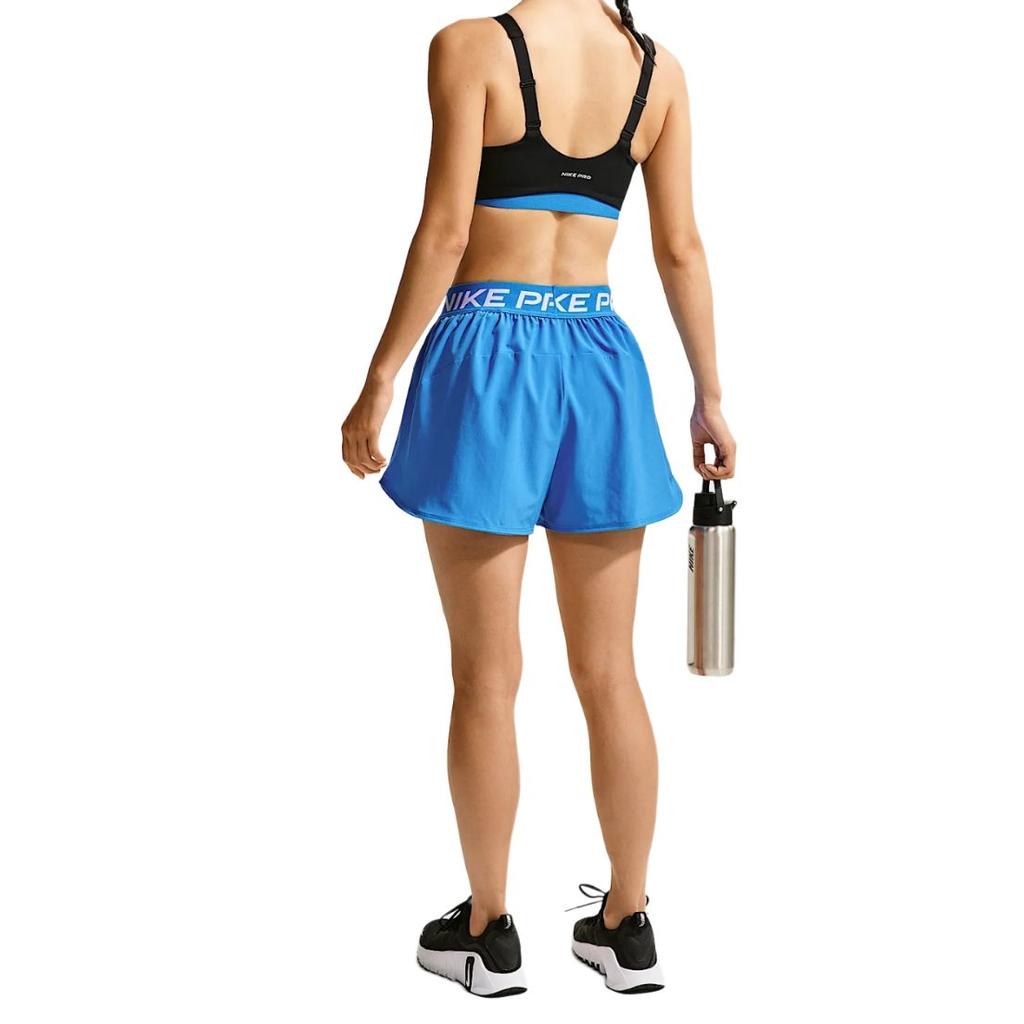 Nike Женские тренировочные брюки Pro Dri-Fit Two-In-One, тканые, со средней посадкой, свободные, быстросохнущие, брюки IR1919-435
