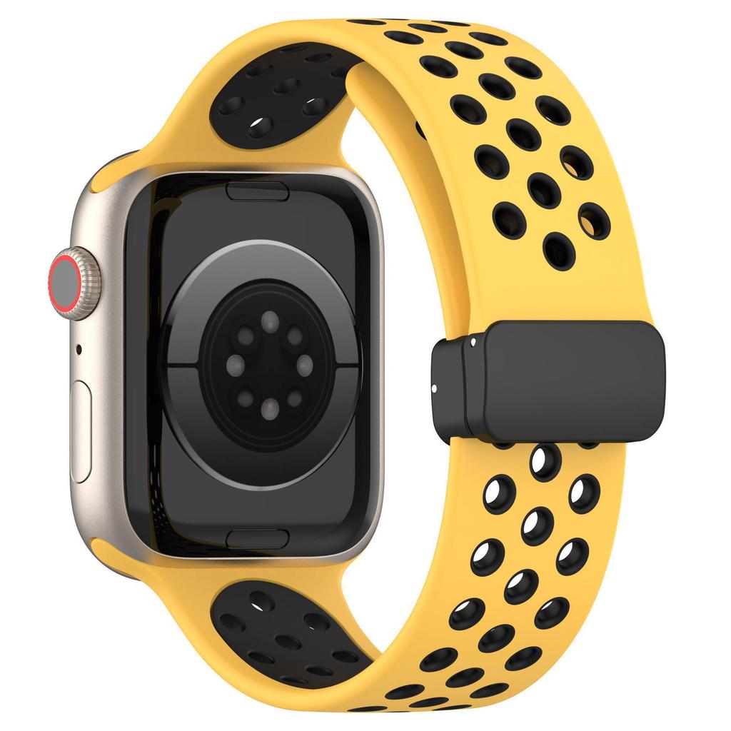 Ремешок для Apple Watch 44 мм 40 мм 45 мм 41 мм 38 мм 42 мм, мягкий силиконовый спортивный браслет для iWatch Series 3 5 6 se 7 8 Ultra