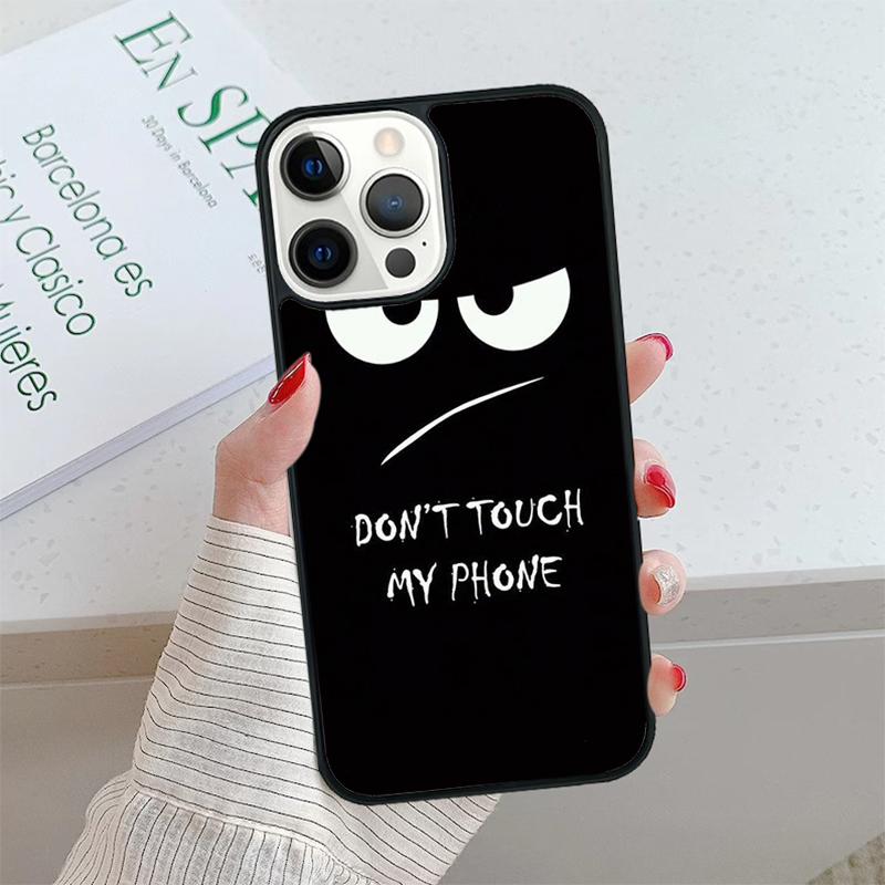 Не трогай мой телефон Чехол для телефона cover Для iPhone 17 Air 15 16 16e 14 13 Pro Max Coque 12 11 Pro Max Для Apple PLUS fundas