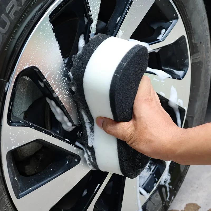Нано-губка для мытья автомобиля, 3 слоя, большая волна, высокая плотность, супер-впитывающая вода, 8-образная полиуретановая губка, инструменты для мытья кузова автомобиля и окон