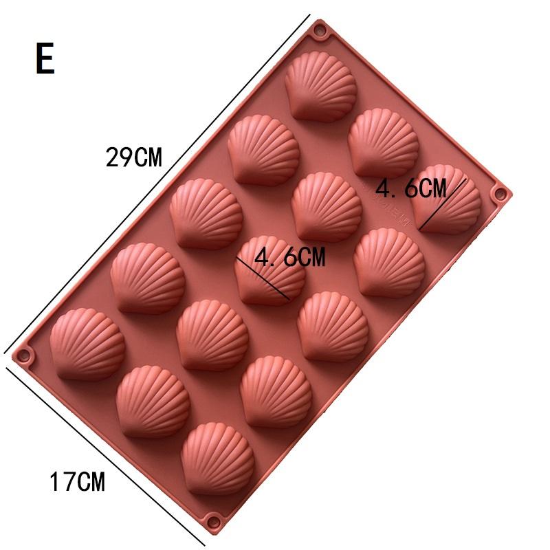 18 ячеек Мини Пищевой Силиконовый Форма для Мадленок Форма для Печенья DIY Ракушка Форма для Выпечки Кухонные Аксессуары для Выпечки
