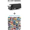 Scale 1:33 Coaster Business Bus Model Car Toy Music Light Pull Back Alloy Diecast MPV Vehicle Models Boys Ornament Collection