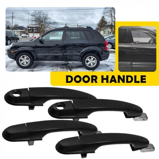 Подходит для 05-09 Hyundai Tucson Комплект из 4 штук Наружные ручки дверей Черные