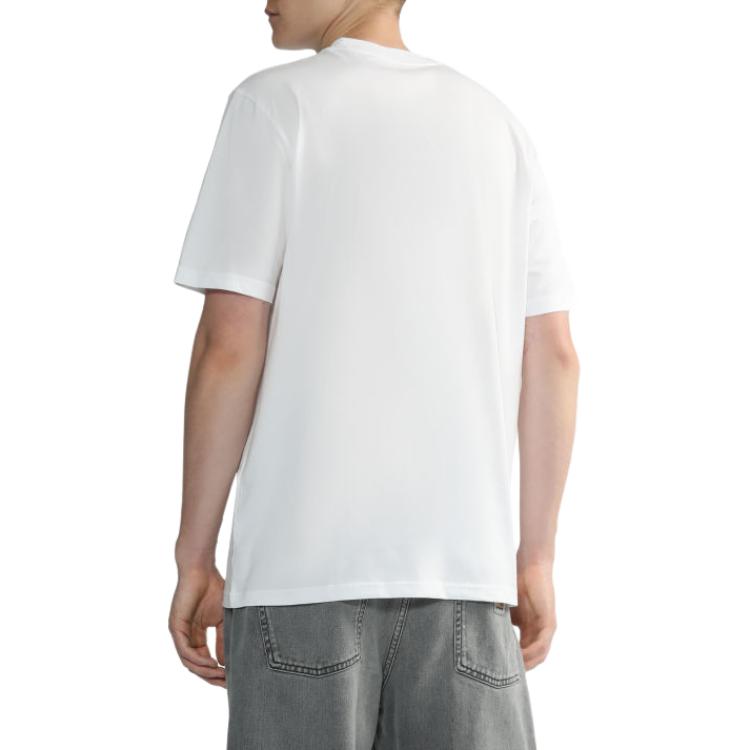 Carhartt WIP SS23 CHROMO T-Shirts Men's White Crew Neck Moderate Straight Fit CHXTES232037K-WHX