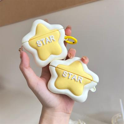 3D Custard Star Cartoon Cute Earphone Case для AirPods Pro 2 Cover Headphones Protective Cover для AirPods 1 2 3 Pro 2 Case