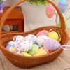 6Pcs/set Colorful Painting Easter Egg Tree Branch Foam Revival Egg Decoration  for Easter Decoration