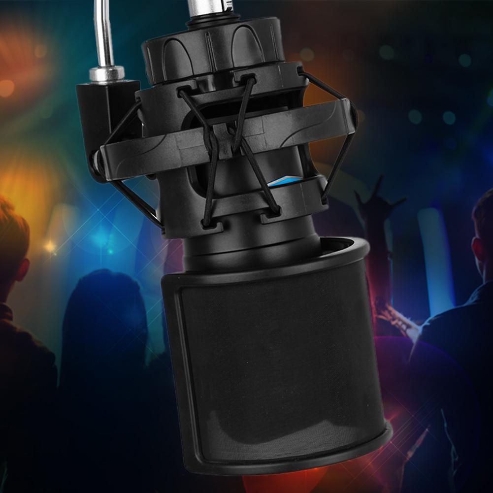 Микрофонный поп-фильтр U-образная ветрозащитная маска металлическая сетка микрофонный ветрозащитный экран для студии