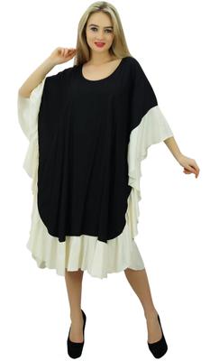 Платье-кафтан из искусственного шелка длиной до колена, кимоно, белое платье-кафтан с оборками и рукавами